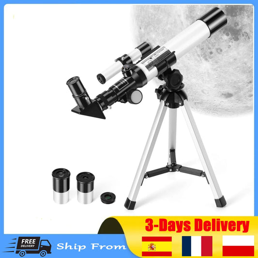Télescope Astronomique Haute Puissance 40x40mm pour Observation Nocturne