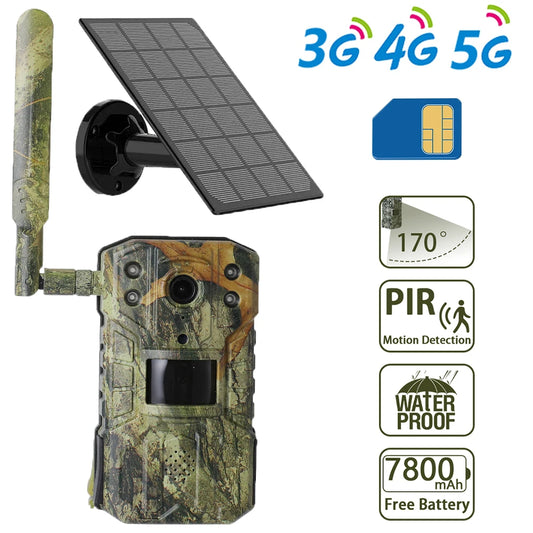 Caméra de Surveillance Solaire Junzheng T31ZX - 4MP 4G pour la Faune avec Vision Nocturne 30M