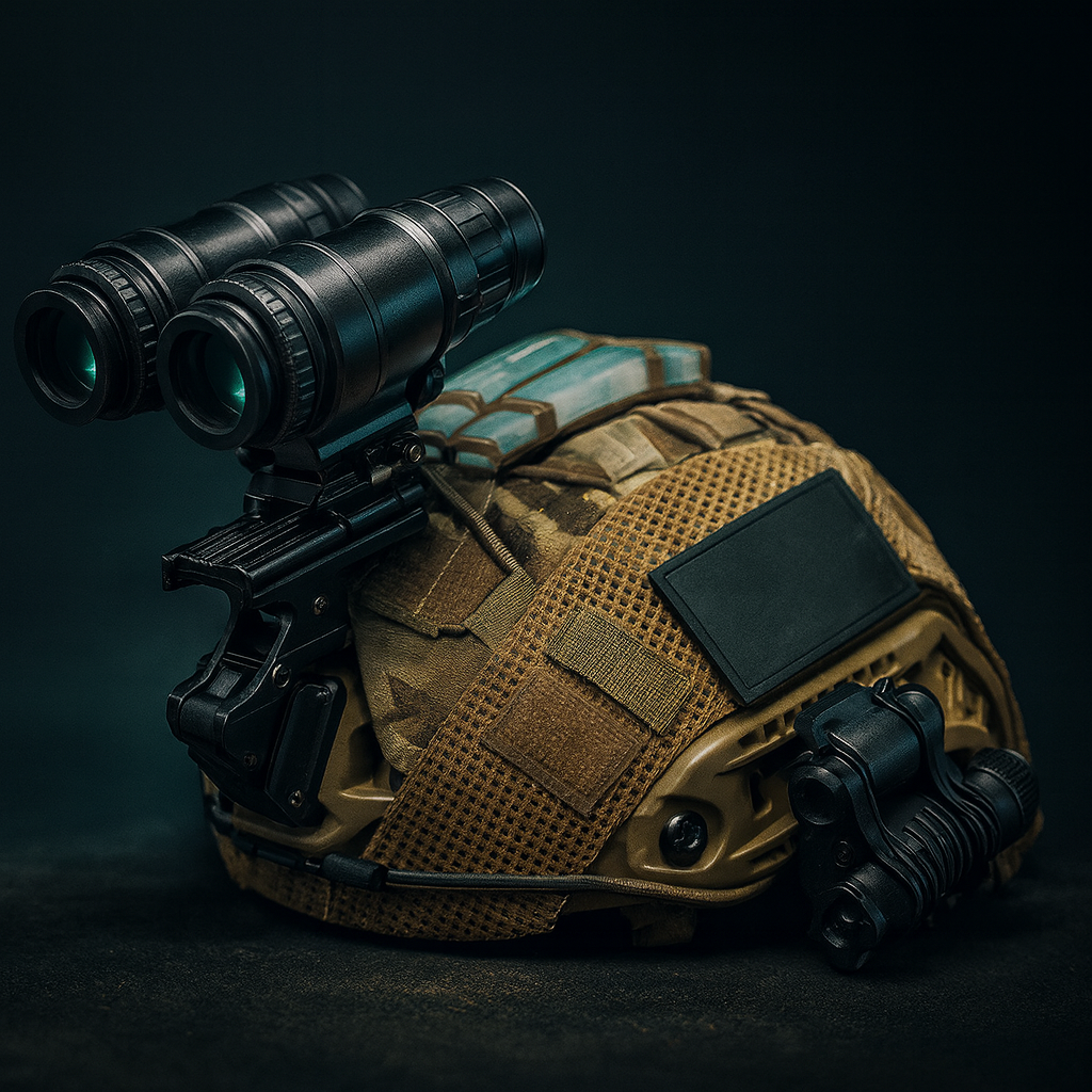 Casque Tactique FASK avec Vision Nocturne (PVS-15) et Accessoires pour Activités Extérieures