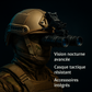Casque Tactique FASK avec Vision Nocturne (PVS-15) et Accessoires pour Activités Extérieures