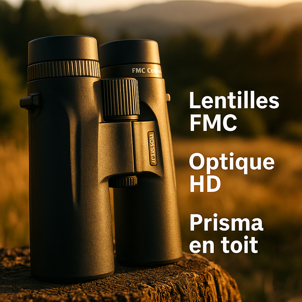 Jumelles HD 12x42 : Performance Longue Portée et Étanchéité IPX6