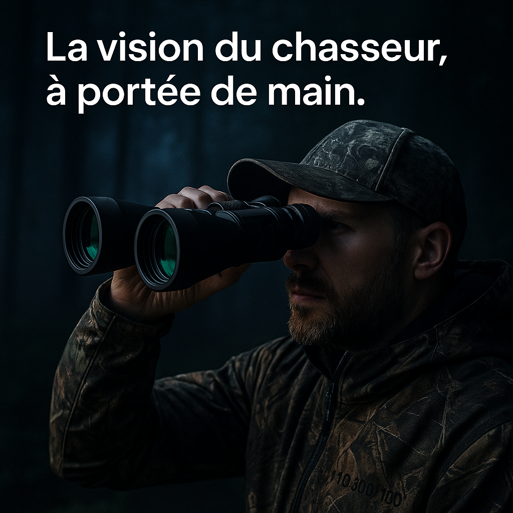 Jumelles Puissantes 10-380x100 pour Chasse et Observation Nocturne