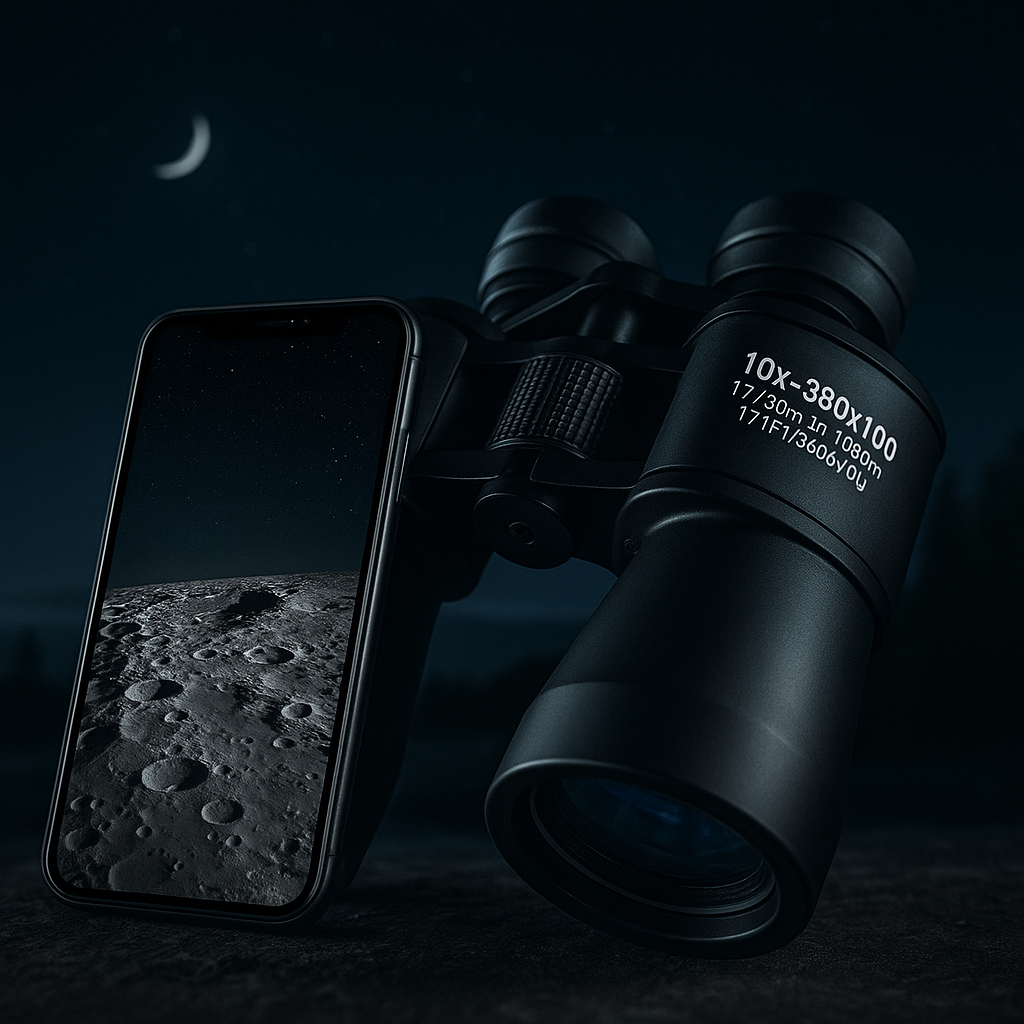 Jumelles Puissantes 10-380x100 pour Chasse et Observation Nocturne