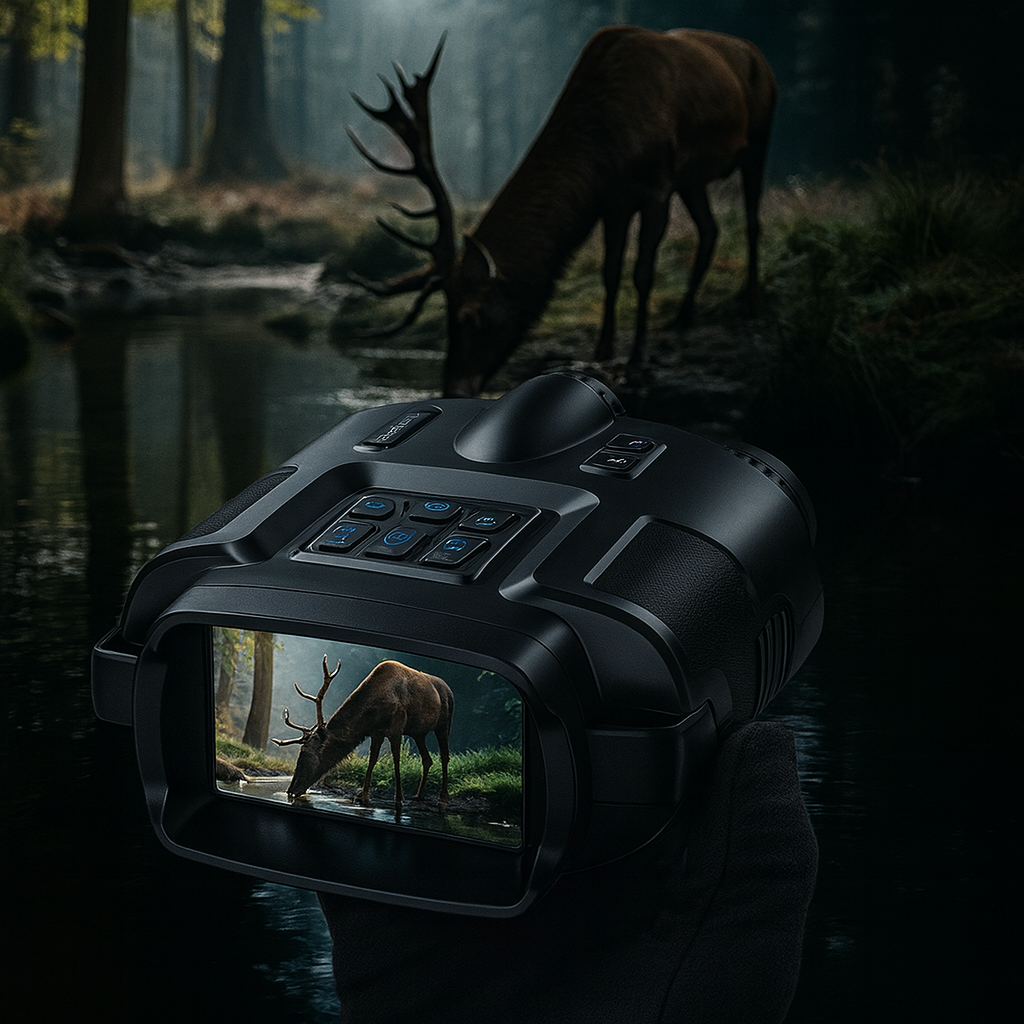 Jumelles Vision Nocturne 4K avec Zoom Numérique 8X et Capteur Infrarouge
