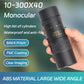 Monoculaire HD 4K BAK4 : Zoom 10-30x, Étanche et Stabilité Avancée