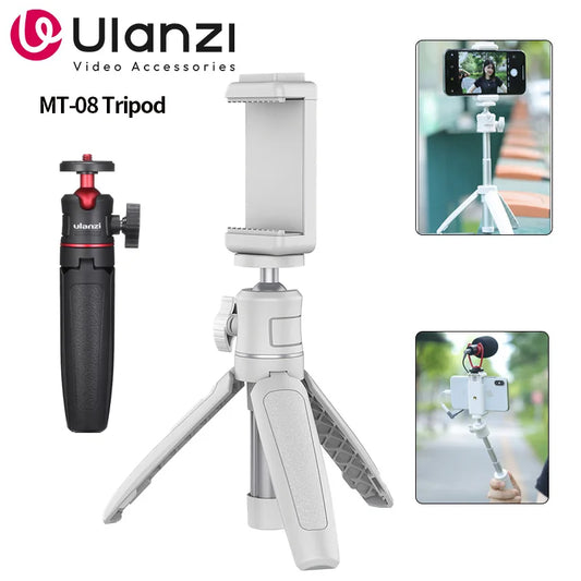 Trépied Mini Ulanzi MT-08 Blanc Polyvalent pour Appareils Photo et Smartphones