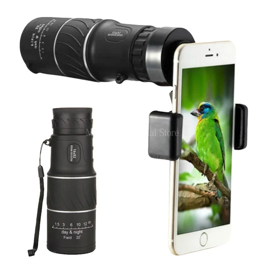 Monoculaire 16X52 HD avec Vision Nocturne et Portée Longue pour Chasse