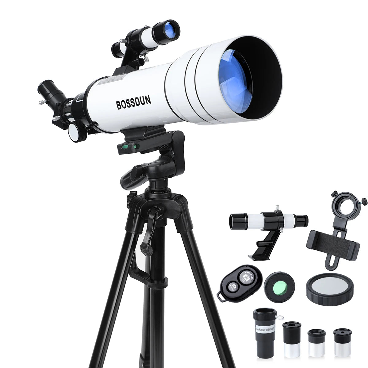 Télescope Monoculaire HD 80 X 100 étanche Avec Adaptateur Pour Smartphone Et Trépied, Idéal Pour L