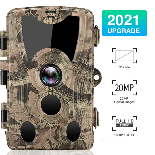 Caméra de Chasse HD HC-801Y - 20MP Vision Nocturne IP66 pour Observations Nocturnes