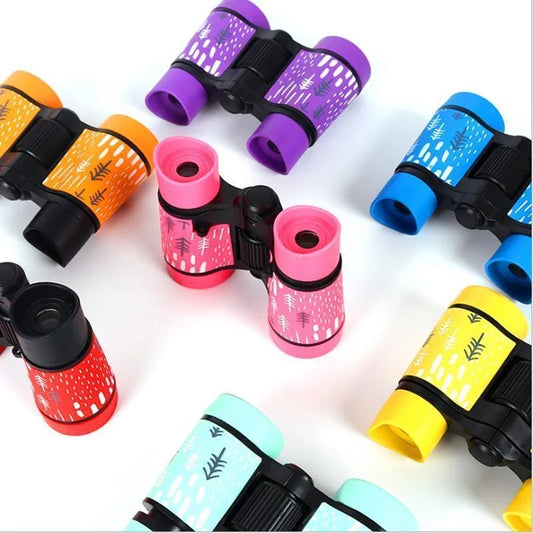 Jumelles Enfant Colorées 4X30mm Résistantes et Légères pour Exploration Nature