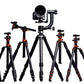 Trépied de Voyage Flexible K&F Concept pour Appareil Photo avec Tête Rotative 360° pour DSLR