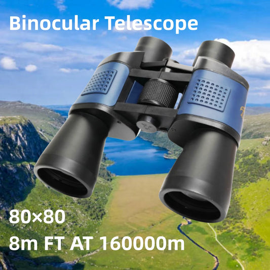 Jumelles Haute Puissance 80x80 avec Portée de Longue Distance et FOV Élargi