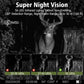 Caméra de Chasse H-201 - 30MP Vision Nocturne Infrarouge avec Panneau Solaire Intégré