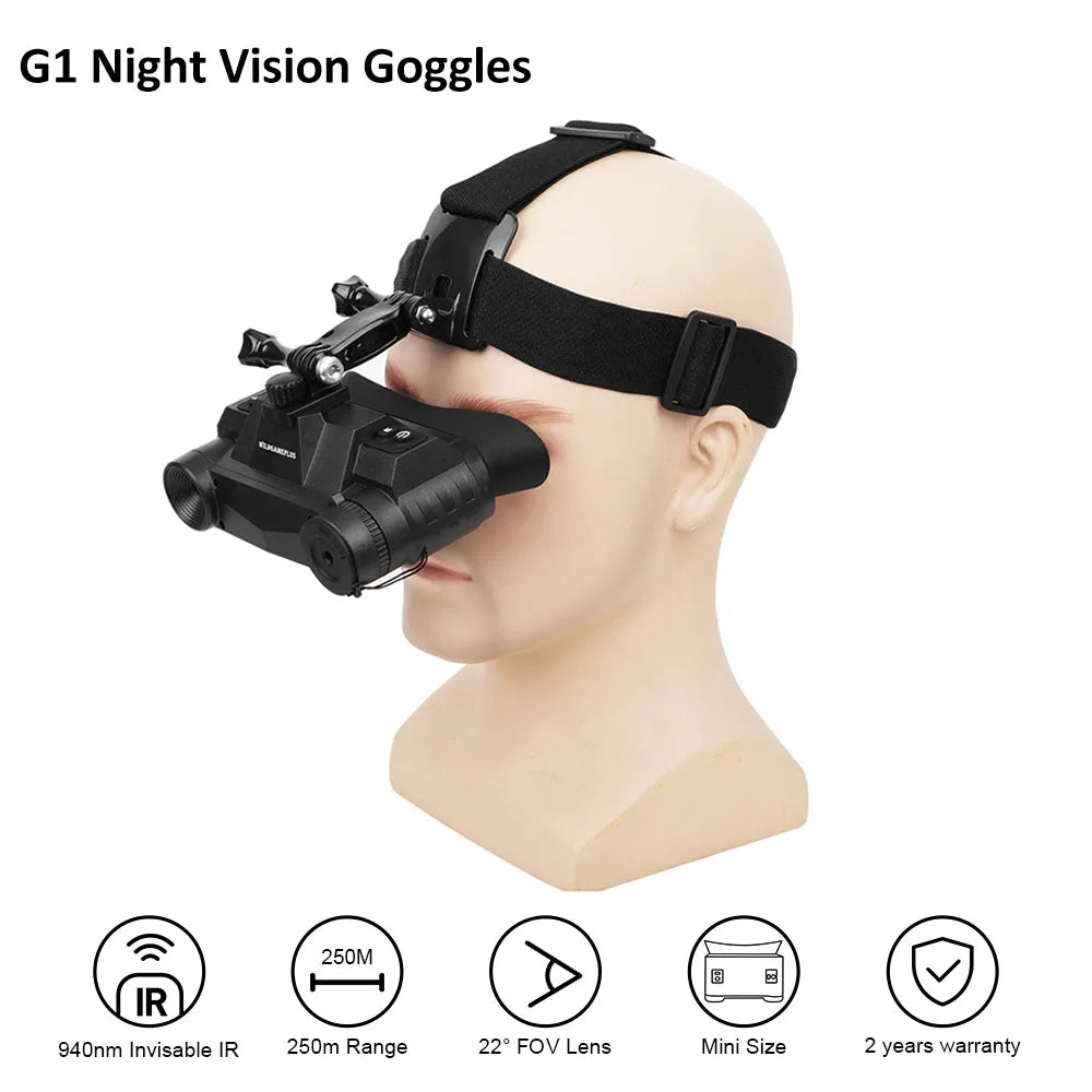 Jumelles Vision Nocturne HD pour Observation Nocturne et Activités Tactiques