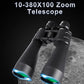 Jumelles Puissantes 10-380x100 pour Chasse et Observation Nocturne