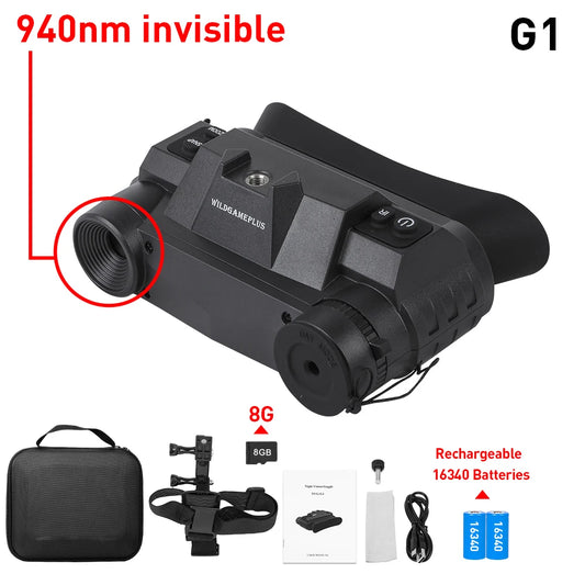 Jumelles Vision Nocturne HD pour Observation Nocturne et Activités Tactiques