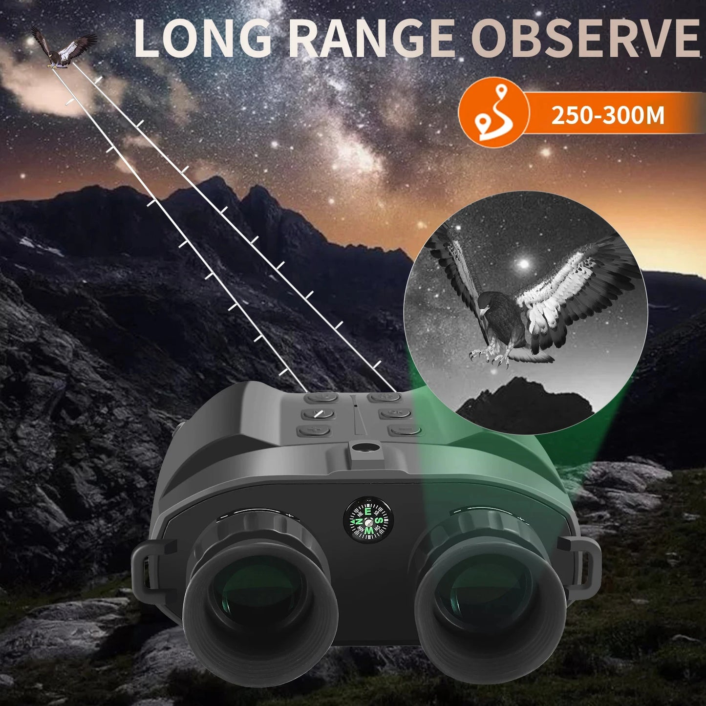 PVS-32: Jumelles Vision Nocturne Numériques avec Caméra Vidéo 1080P et Zoom Puissant