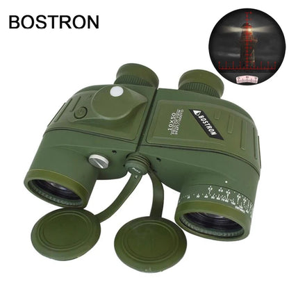 Télescope Militaire 10x50 Étanche avec Boussole et Télémètre