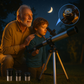 Télescope Astronomique F40040M Haute Puissance 40x40mm pour Observation Nocturne