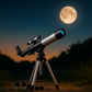 Télescope Astronomique F40040M Haute Puissance 40x40mm pour Observation Nocturne