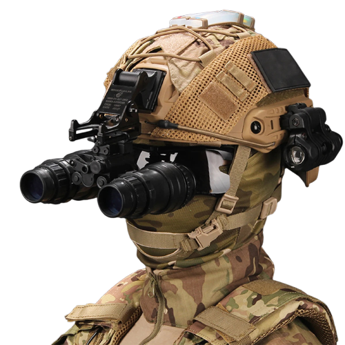 Casque Tactique avec Vision Nocturne et Accessoires pour Activités Extérieures