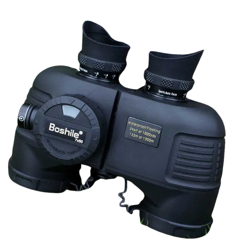 Jumelles Marines Étanches avec Boussole et Optique HD 7x50 pour Toutes Conditions