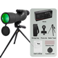 Télescope Monoculaire 25-75x60 avec Zoom Puissant et Étanchéité IPX4