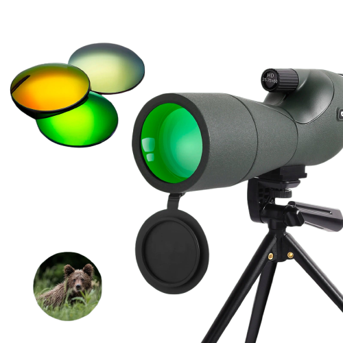 Télescope Monoculaire 25-75x60 avec Zoom Puissant et Étanchéité IPX4