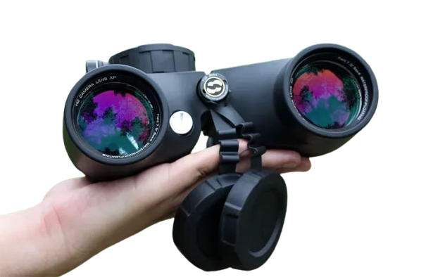Jumelles Marines Étanches avec Boussole et Optique HD 7x50 pour Toutes Conditions