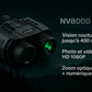 Jumelles NV8000 Vision Nocturne Professionnelles – Caméra HD 1080P, Zoom Optique & Infrarouge Haute Portée